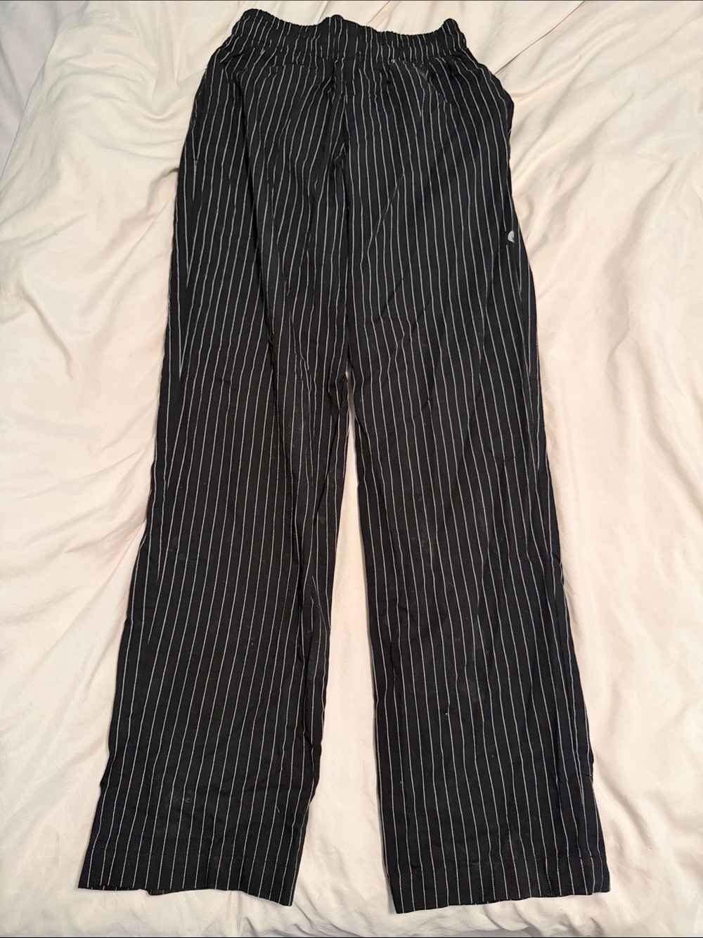 Men's Black Pinstripe Chef Works Chef/Kitchen Pants